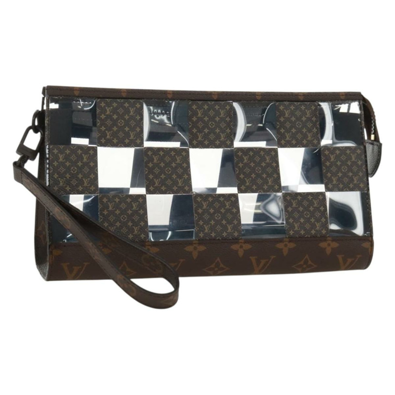 【日本直送】路易威登 Monogram Chess Stand Pouch M81588 LV Auth 171970M-0