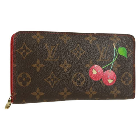 路易威登 Monogram Cherry Porte Monnaie 拉鍊長皮夾 M95006 正品 171939V