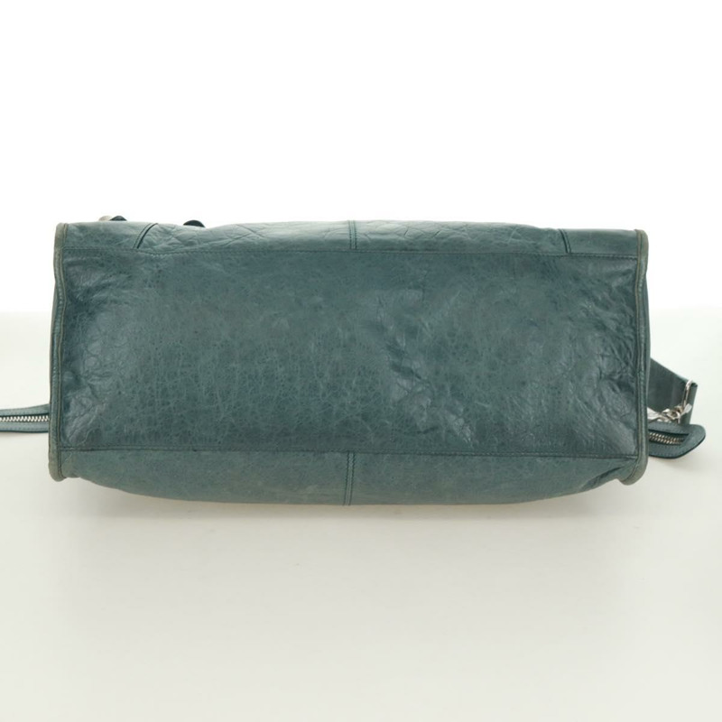 【日本直送】BALENCIAGA The Giant Part Time 手提包，藍色皮革，貨號 173082，正品編號 171907SAV-4