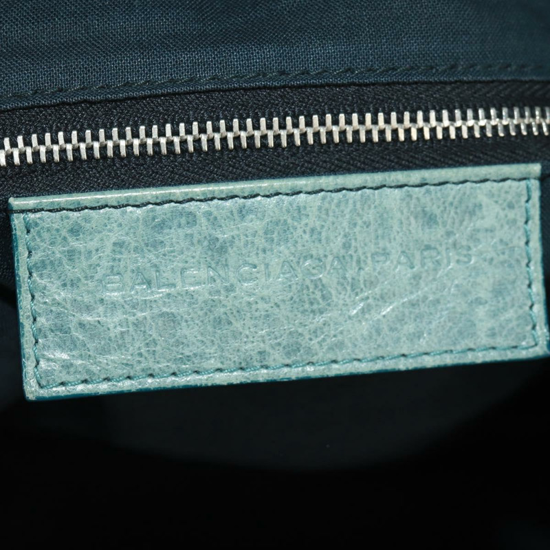 【日本直送】BALENCIAGA The Giant Part Time 手提包，藍色皮革，貨號 173082，正品編號 171907SAV-19