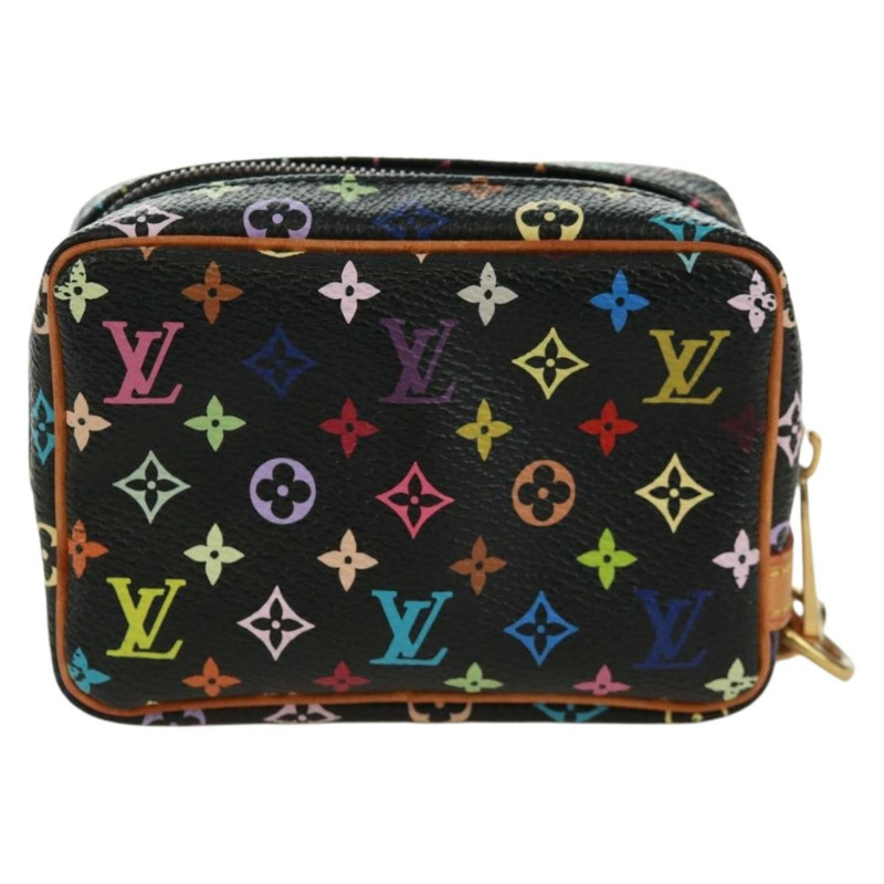 【日本直送】路易威登 Monogram Multicolor Trousse Wapity Pouch 黑色 M58034 Auth 168949V-1