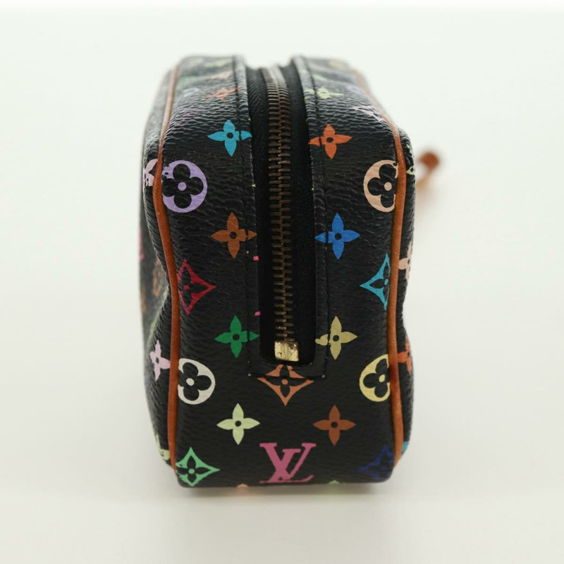 【日本直送】路易威登 Monogram Multicolor Trousse Wapity Pouch 黑色 M58034 Auth 168949V-2