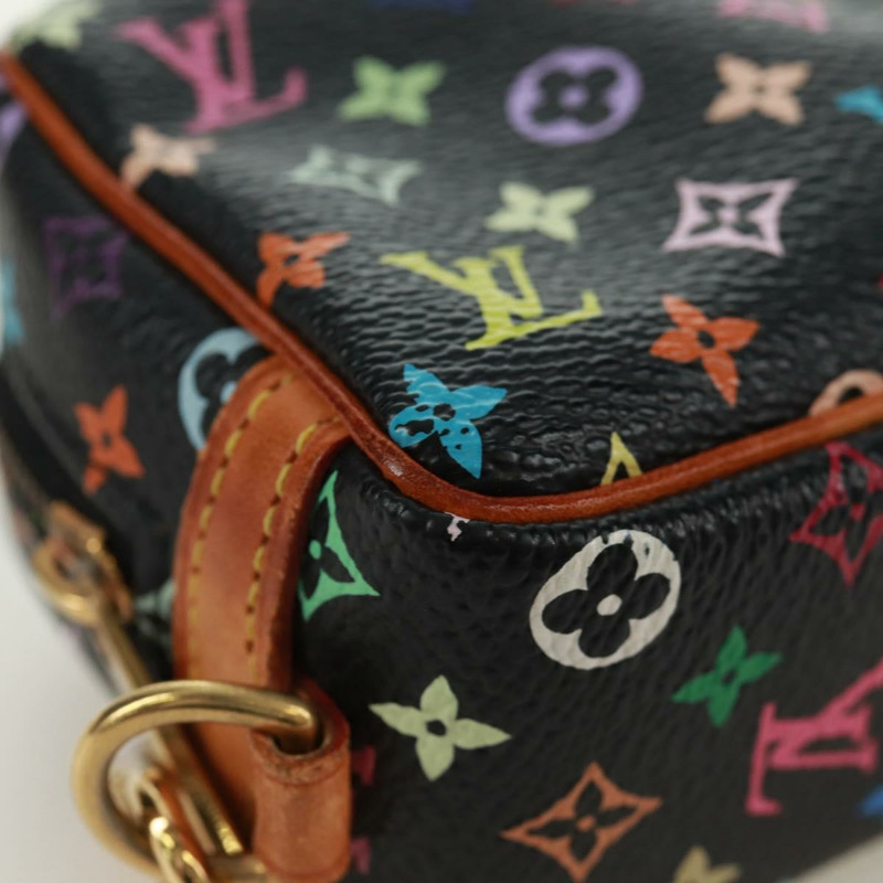 【日本直送】路易威登 Monogram Multicolor Trousse Wapity Pouch 黑色 M58034 Auth 168949V-7