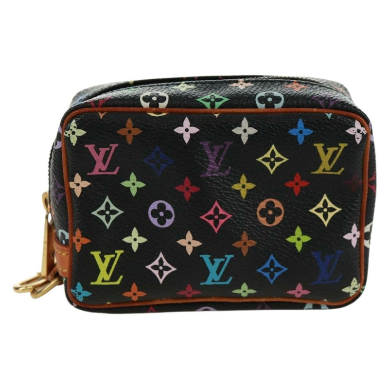 【日本直送】路易威登 Monogram Multicolor Trousse Wapity Pouch 黑色 M58034 Auth 168949V-12