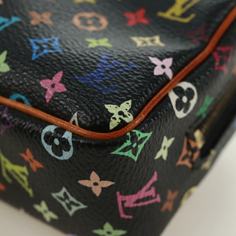 【日本直送】路易威登 Monogram Multicolor Trousse Wapity Pouch 黑色 M58034 Auth 168949V-13