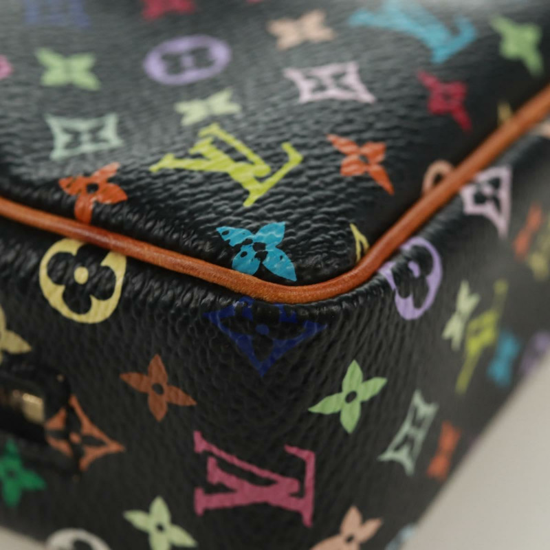 【日本直送】路易威登 Monogram Multicolor Trousse Wapity Pouch 黑色 M58034 Auth 168949V-14