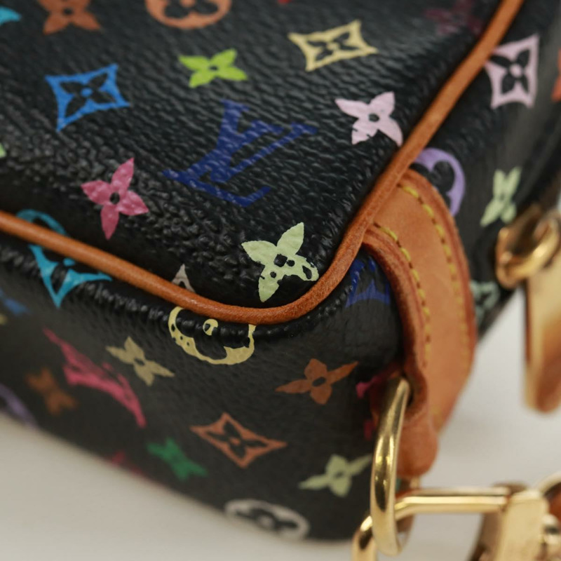 【日本直送】路易威登 Monogram Multicolor Trousse Wapity Pouch 黑色 M58034 Auth 168949V-15