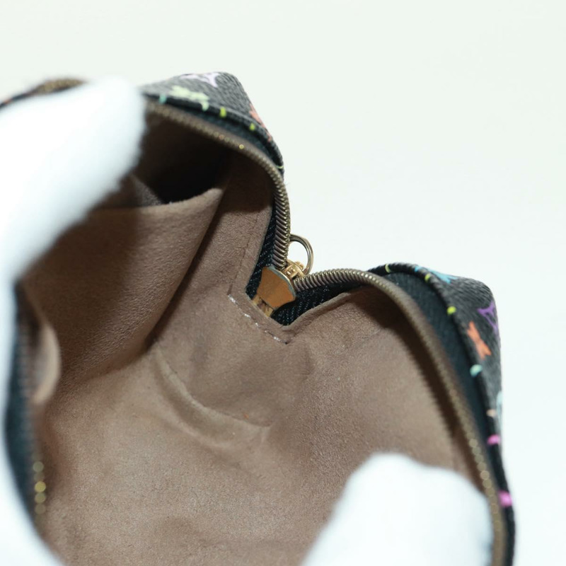 【日本直送】路易威登 Monogram Multicolor Trousse Wapity Pouch 黑色 M58034 Auth 168949V-17