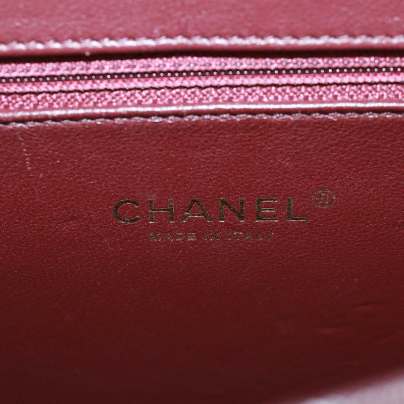 【日本直送】香奈兒 (CHANEL) 鏈條絎縫肩背包，黑色皮革，金色雙C標誌，正品編號 168933SAM-20