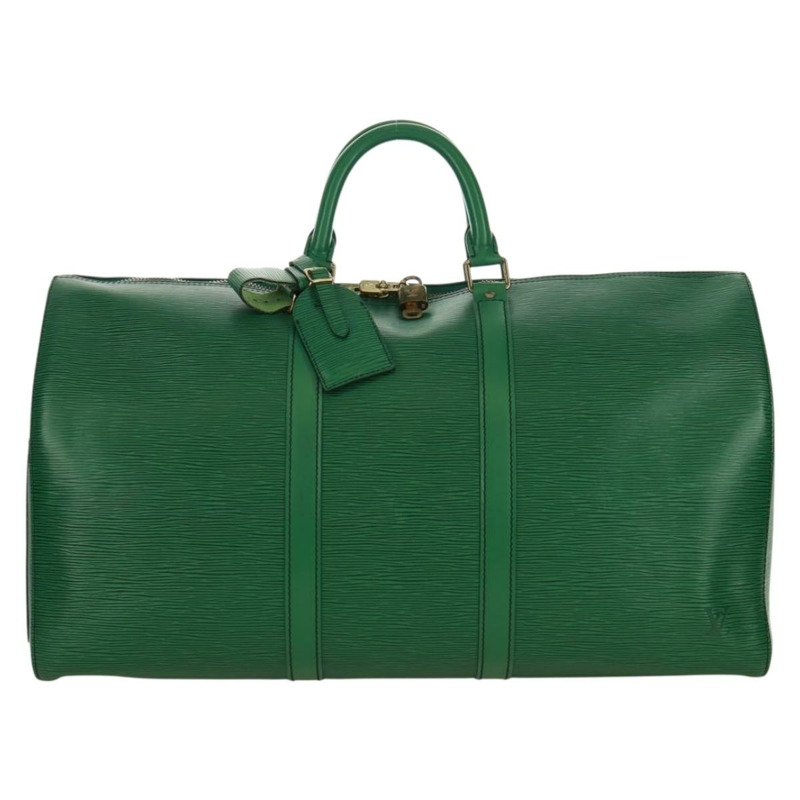 【日本直送】路易威登 Epi Keepall 50 波士頓包 綠色 M42964 LV 正品 168943SAV-12