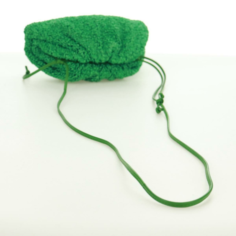 【日本直送】BOTTEGA VENETA 迷你手拿包，拉菲草編織，綠色，正品 168937M-6