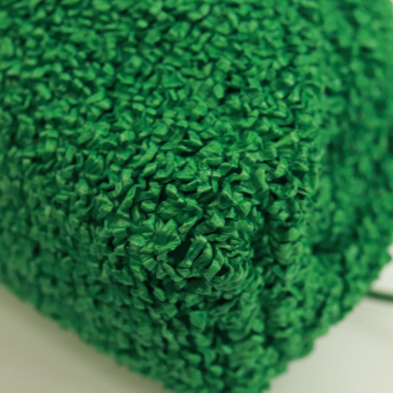 【日本直送】BOTTEGA VENETA 迷你手拿包，拉菲草編織，綠色，正品 168937M-14