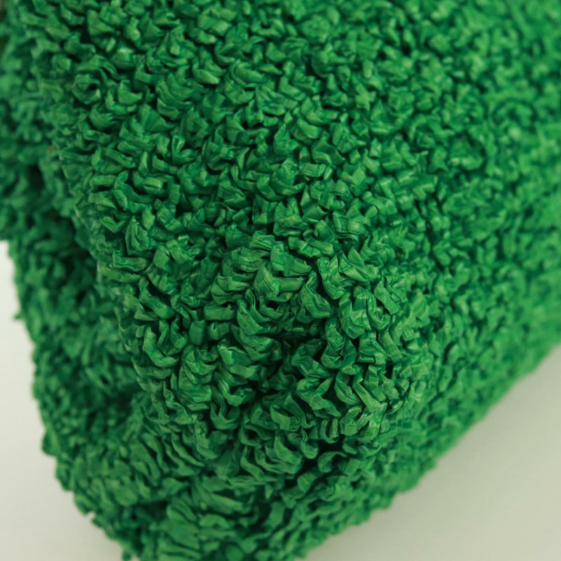 【日本直送】BOTTEGA VENETA 迷你手拿包，拉菲草編織，綠色，正品 168937M-15