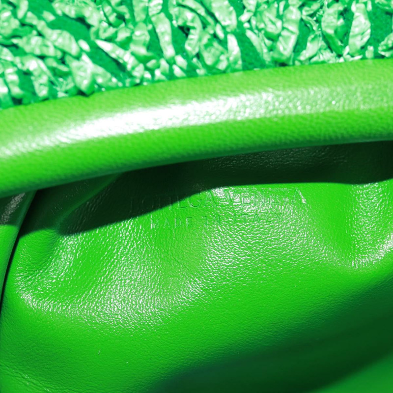 【日本直送】BOTTEGA VENETA 迷你手拿包，拉菲草編織，綠色，正品 168937M-17