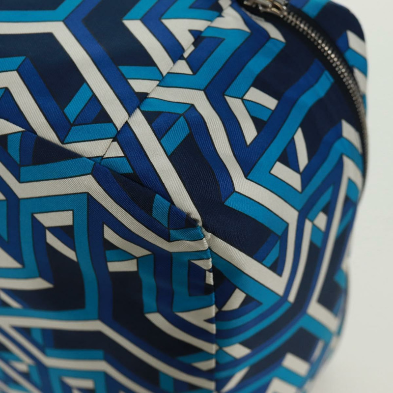 【日本直送】愛馬仕 Ousdevoyage PM 手拿包 絲綢藍 正品 ti3647SM-13