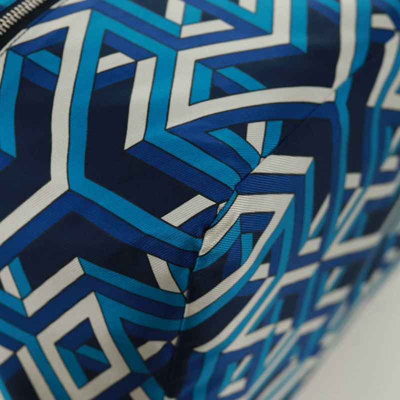 【日本直送】愛馬仕 Ousdevoyage PM 手拿包 絲綢藍 正品 ti3647SM-14