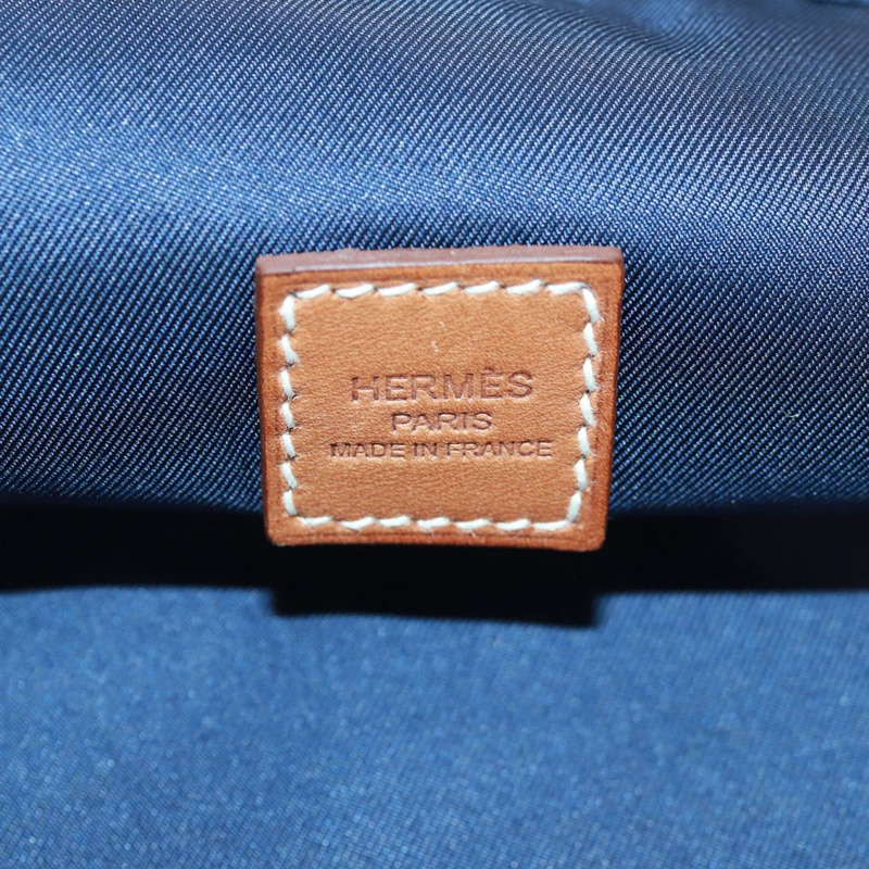 【日本直送】愛馬仕 Ousdevoyage PM 手拿包 絲綢藍 正品 ti3647SM-17