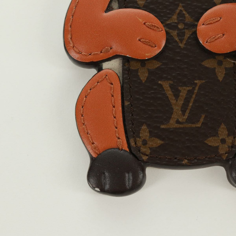 【日本直送】路易威登 Monogram Porte Cles 松鼠吊飾 棕色 M00345 LV Auth 161327M-2