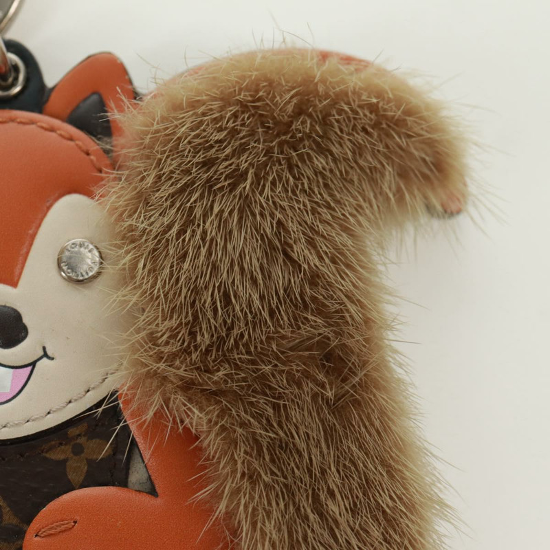 【日本直送】路易威登 Monogram Porte Cles 松鼠吊飾 棕色 M00345 LV Auth 161327M-5