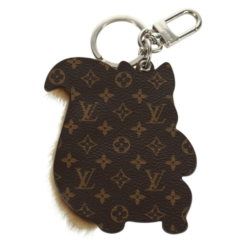 【日本直送】路易威登 Monogram Porte Cles 松鼠吊飾 棕色 M00345 LV Auth 161327M-7