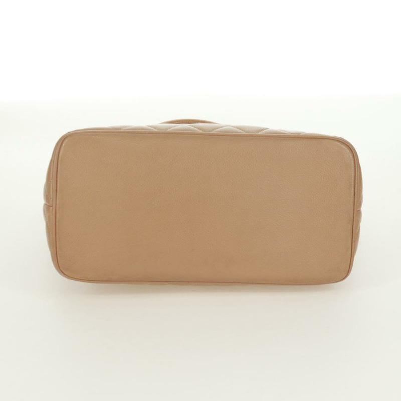 【日本直送】香奈兒 (CHANEL) Matelasse Reprint 托特包，魚子醬紋理，米色，金色 CC 標誌，正品編號 161734SAV-4