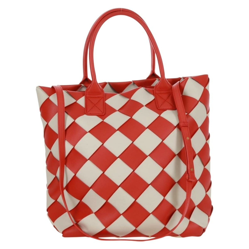 【日本直送】BOTTEGA VENETA INTRECCIATO Cabas 包皮革 2way 橙色金色正品 161744SAM-12