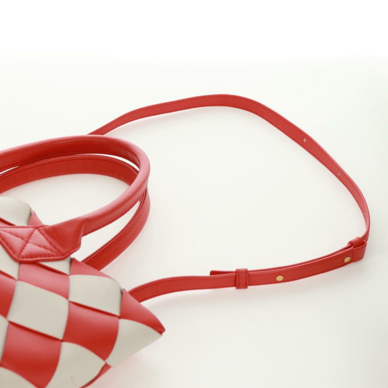 【日本直送】BOTTEGA VENETA INTRECCIATO Cabas 包皮革 2way 橙色金色正品 161744SAM-14