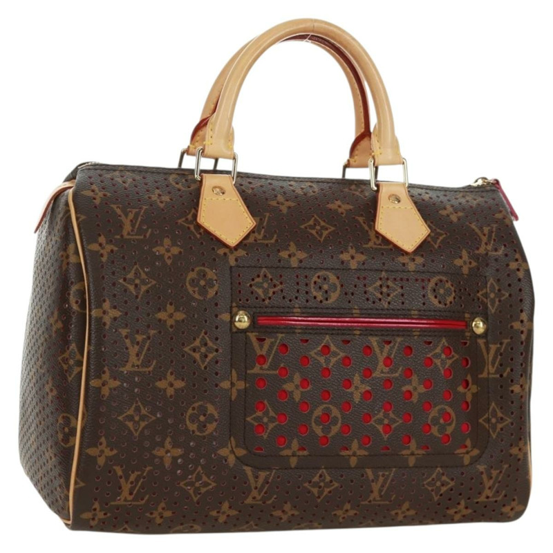 【日本直送】路易威登 Monogram Perfo Speedy 30 手提包，玫紅色，M95180，LV 正品，編號 161701SAV-0