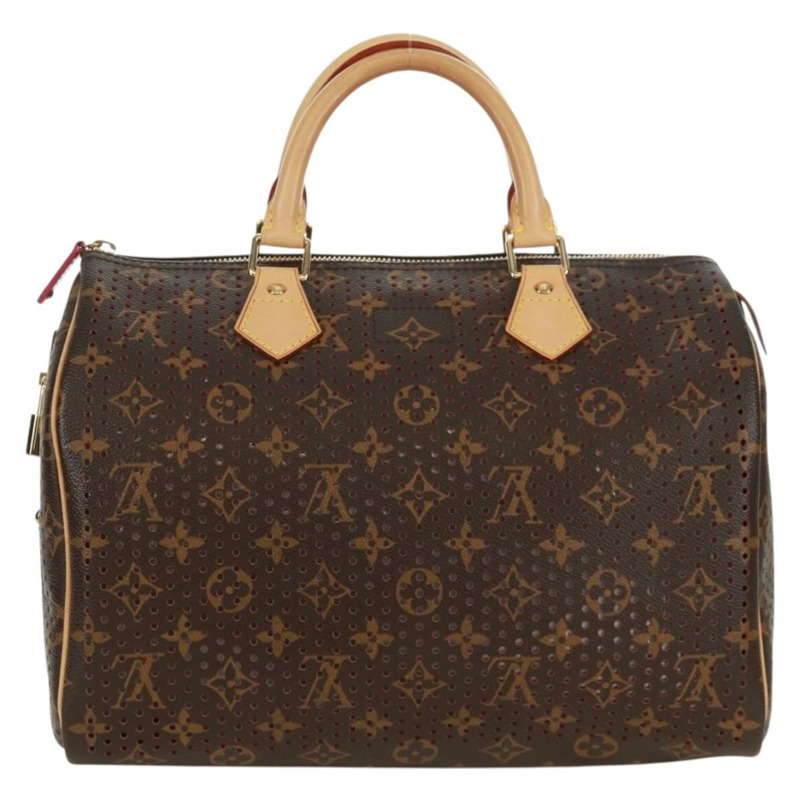 【日本直送】路易威登 Monogram Perfo Speedy 30 手提包，玫紅色，M95180，LV 正品，編號 161701SAV-1