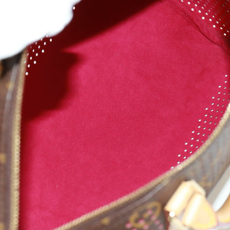 【日本直送】路易威登 Monogram Perfo Speedy 30 手提包，玫紅色，M95180，LV 正品，編號 161701SAV-9
