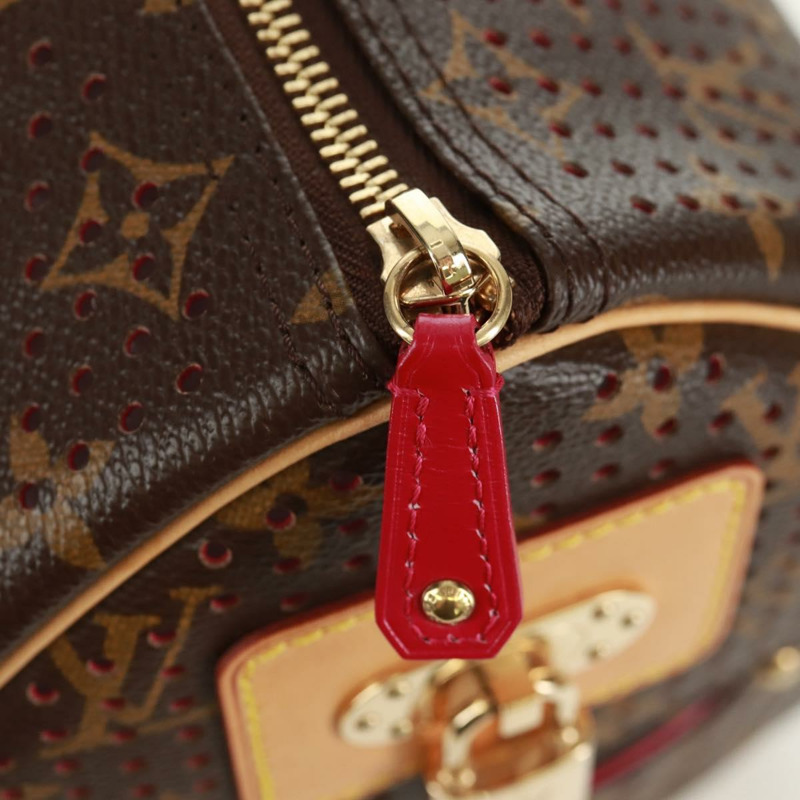 【日本直送】路易威登 Monogram Perfo Speedy 30 手提包，玫紅色，M95180，LV 正品，編號 161701SAV-17