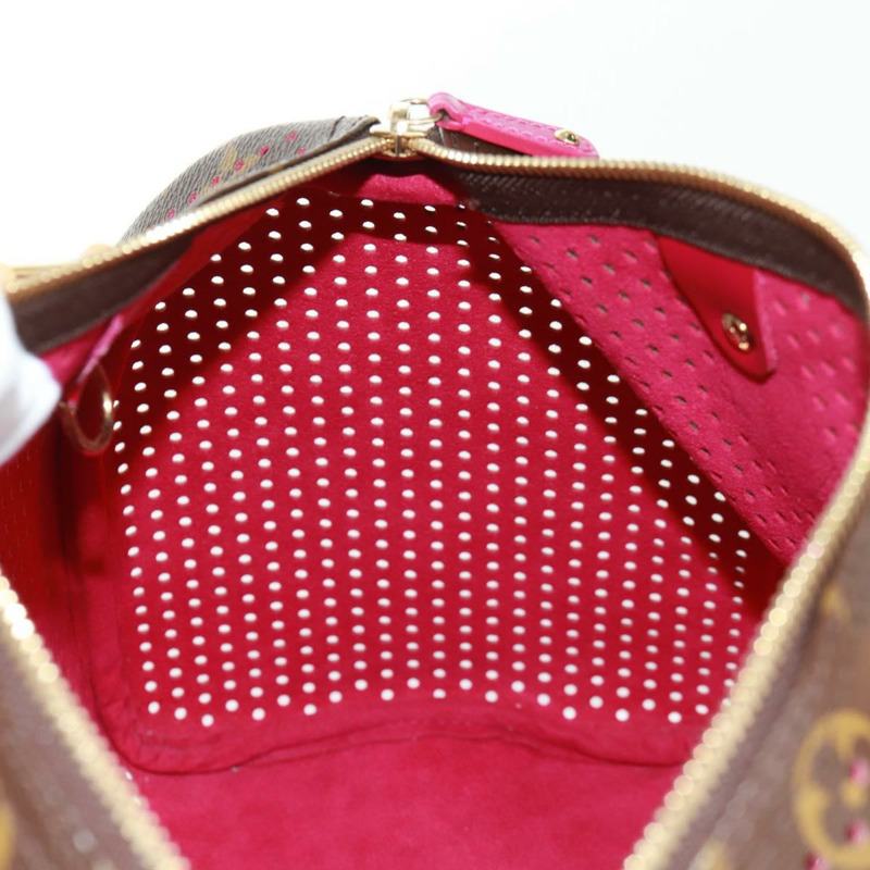 【日本直送】路易威登 Monogram Perfo Speedy 30 手提包，玫紅色，M95180，LV 正品，編號 161701SAV-19