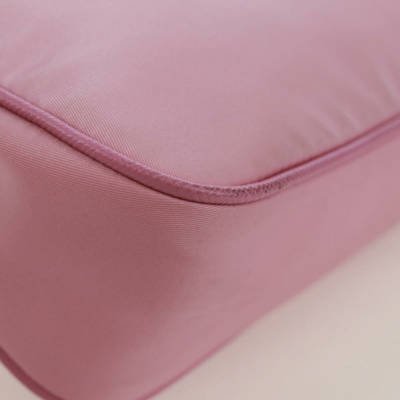 【日本直送】PRADA 尼龍粉紅銀色單肩包 正品 161747SAM-16