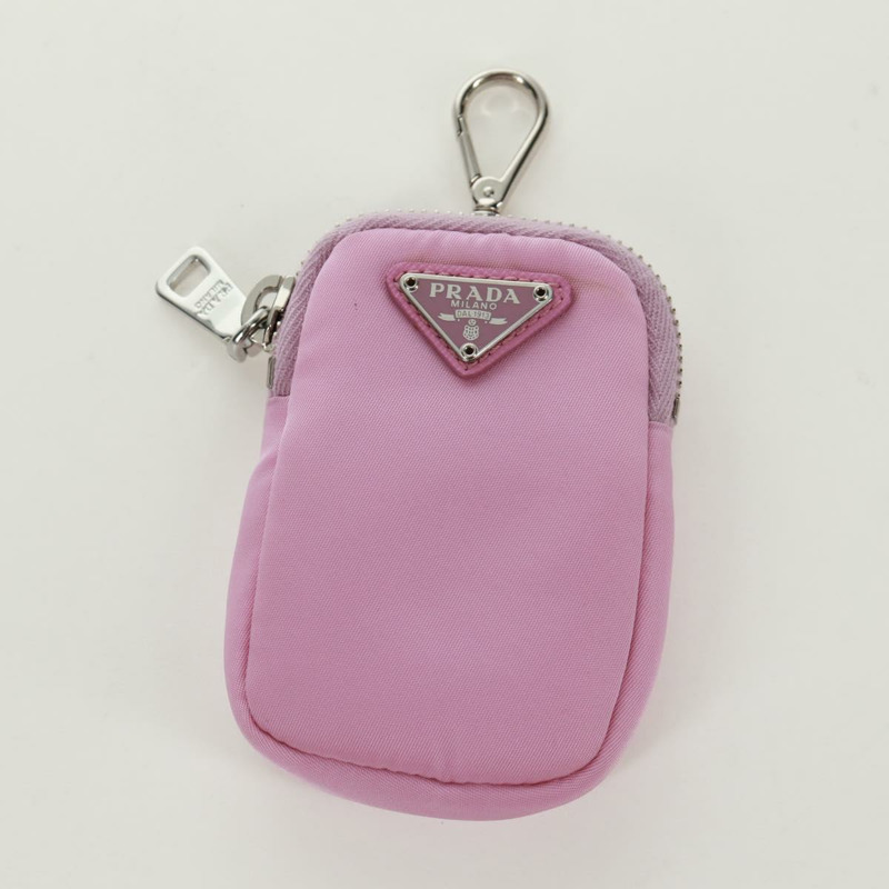 【日本直送】PRADA 尼龍粉紅銀色單肩包 正品 161747SAM-22