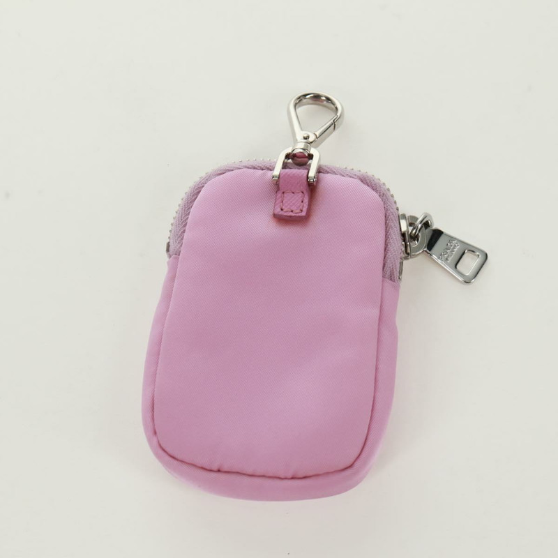 【日本直送】PRADA 尼龍粉紅銀色單肩包 正品 161747SAM-23