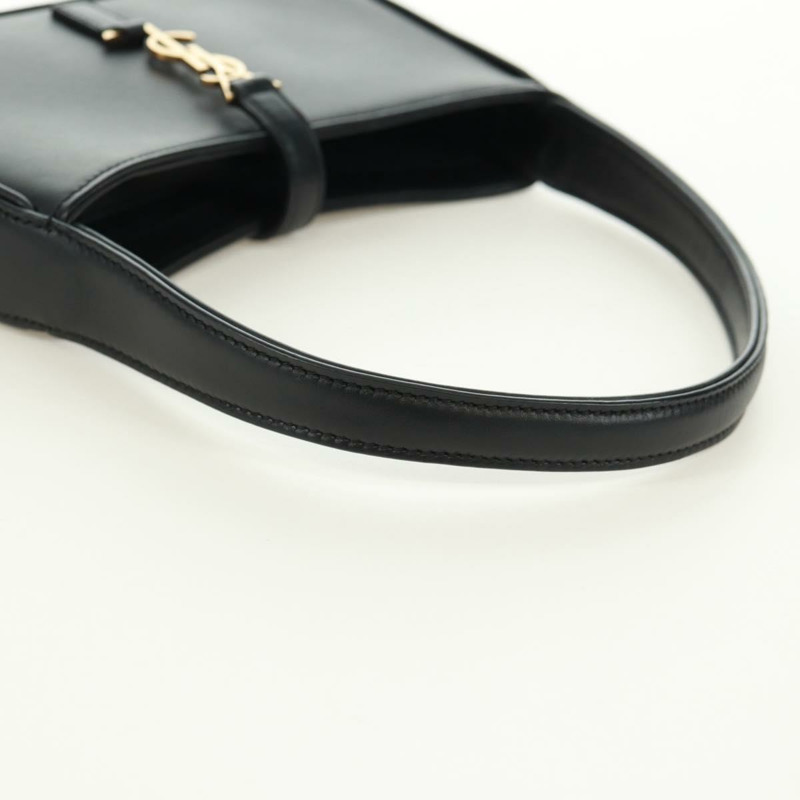 【日本直送】SAINT LAURENT LE57 迷你手提包 皮革 黑色 金色 正品 161703SAM-6