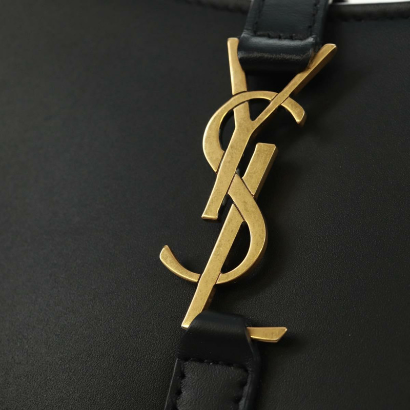 【日本直送】SAINT LAURENT LE57 迷你手提包 皮革 黑色 金色 正品 161703SAM-17