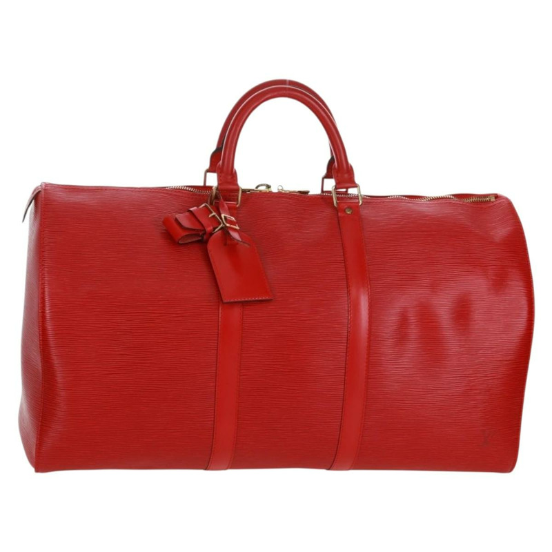 【日本直送】路易威登 Epi Keepall 50 波士頓包 紅色 M42967 LV Auth am10702V-0