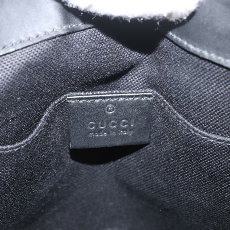 【日本直送】GUCCI GG Supreme Sherry Line 單肩包 PVC 黑色銀色 523599 正品 BA10640-19