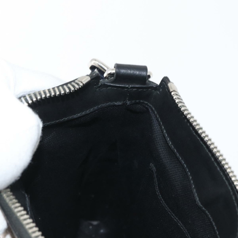 【日本直送】GUCCI GG Supreme Sherry Line 單肩包 PVC 黑色銀色 523599 正品 BA10640-21