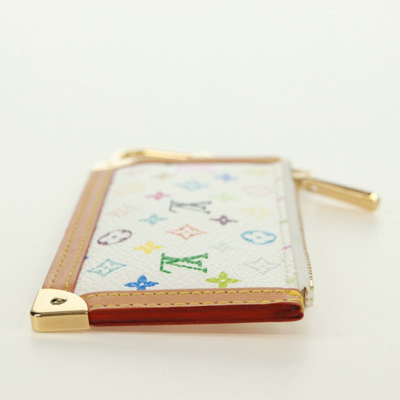 【日本直送】路易威登 (LOUIS VUITTON) 多色 Pochette Cles 零錢包 白色 M92655 LV 正品 171850V-3