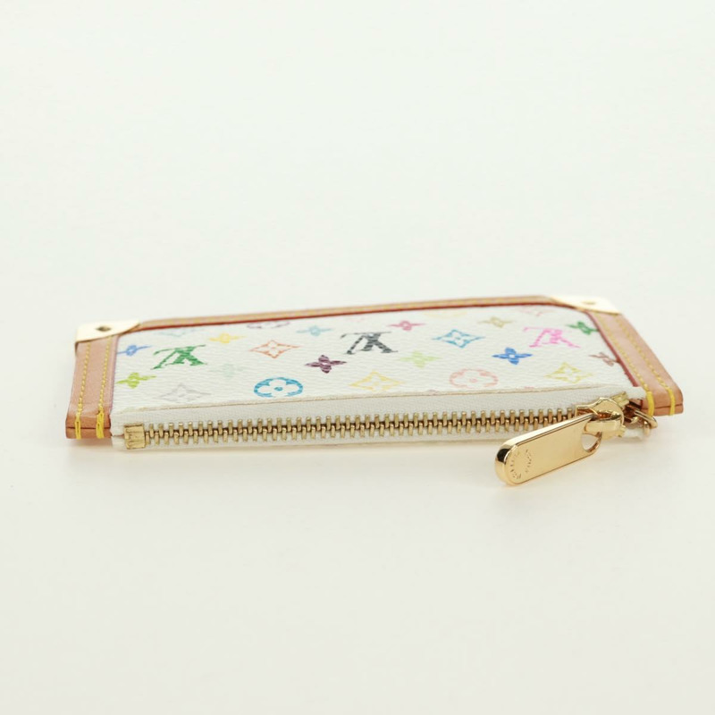 【日本直送】路易威登 (LOUIS VUITTON) 多色 Pochette Cles 零錢包 白色 M92655 LV 正品 171850V-4