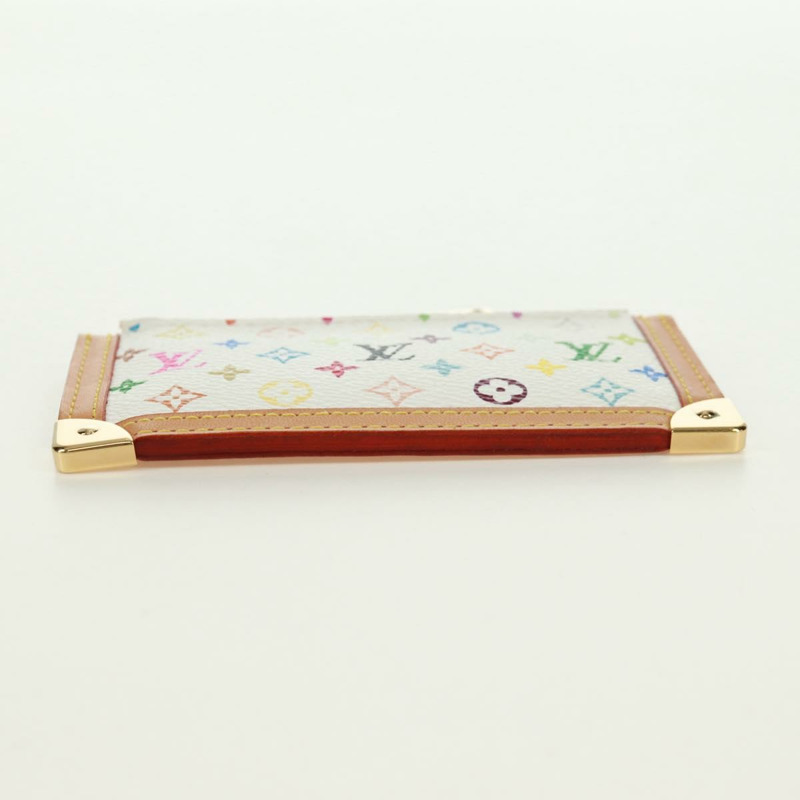 【日本直送】路易威登 (LOUIS VUITTON) 多色 Pochette Cles 零錢包 白色 M92655 LV 正品 171850V-6