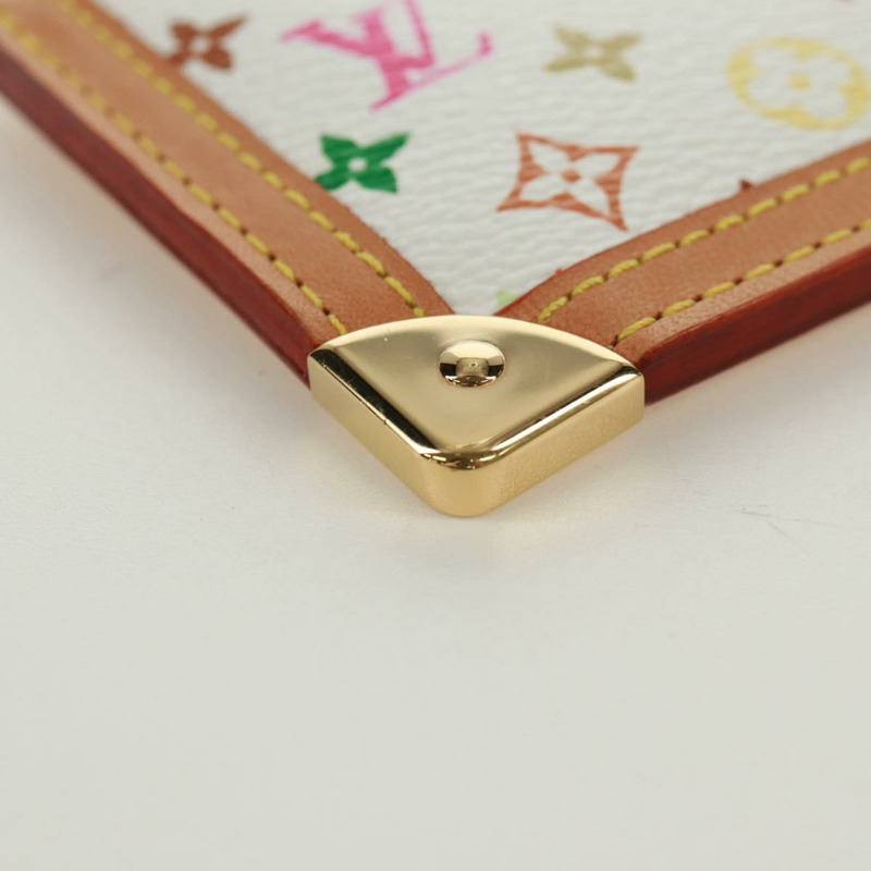 【日本直送】路易威登 (LOUIS VUITTON) 多色 Pochette Cles 零錢包 白色 M92655 LV 正品 171850V-7