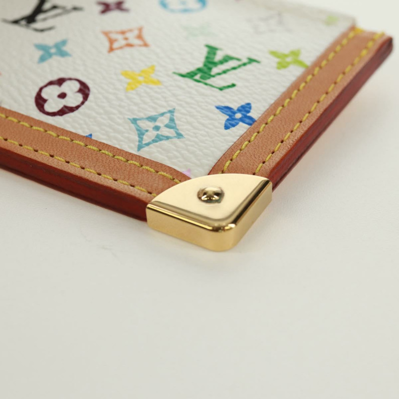 【日本直送】路易威登 (LOUIS VUITTON) 多色 Pochette Cles 零錢包 白色 M92655 LV 正品 171850V-13