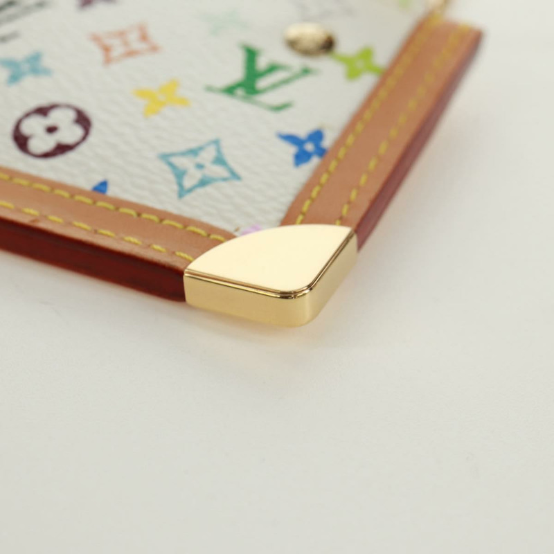 【日本直送】路易威登 (LOUIS VUITTON) 多色 Pochette Cles 零錢包 白色 M92655 LV 正品 171850V-15