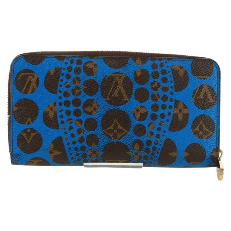 【日本直送】路易威登 Monogram Yayoi Kusama Zippy 長版皮夾 藍色 M60448 正品 170907V-1