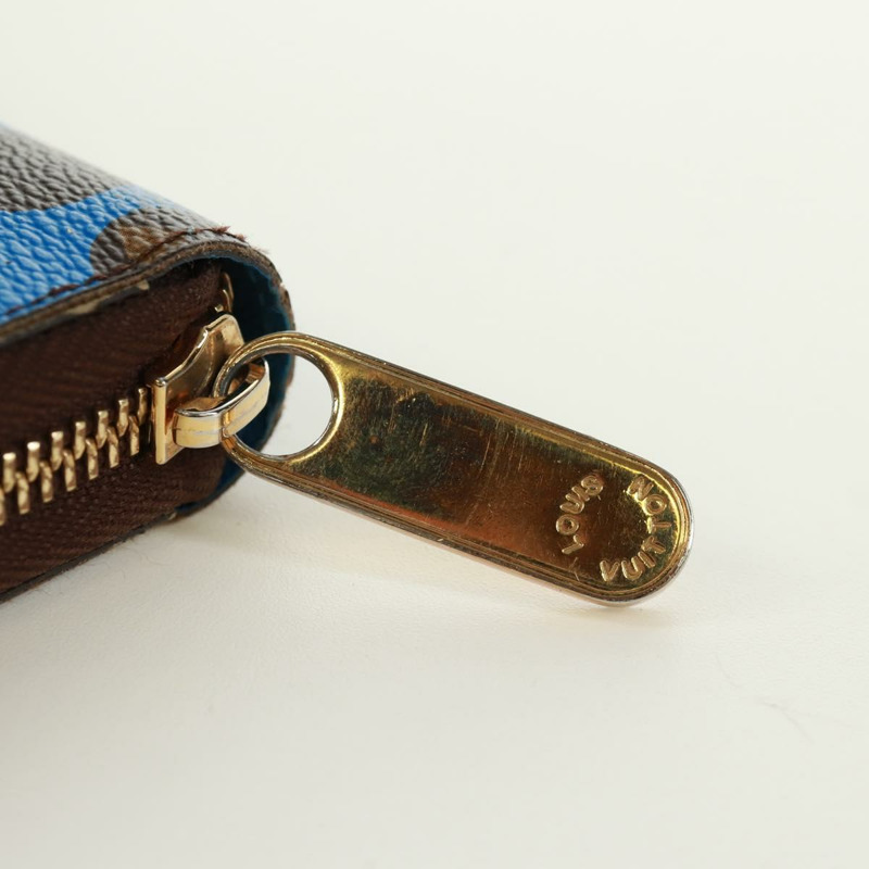 【日本直送】路易威登 Monogram Yayoi Kusama Zippy 長版皮夾 藍色 M60448 正品 170907V-6