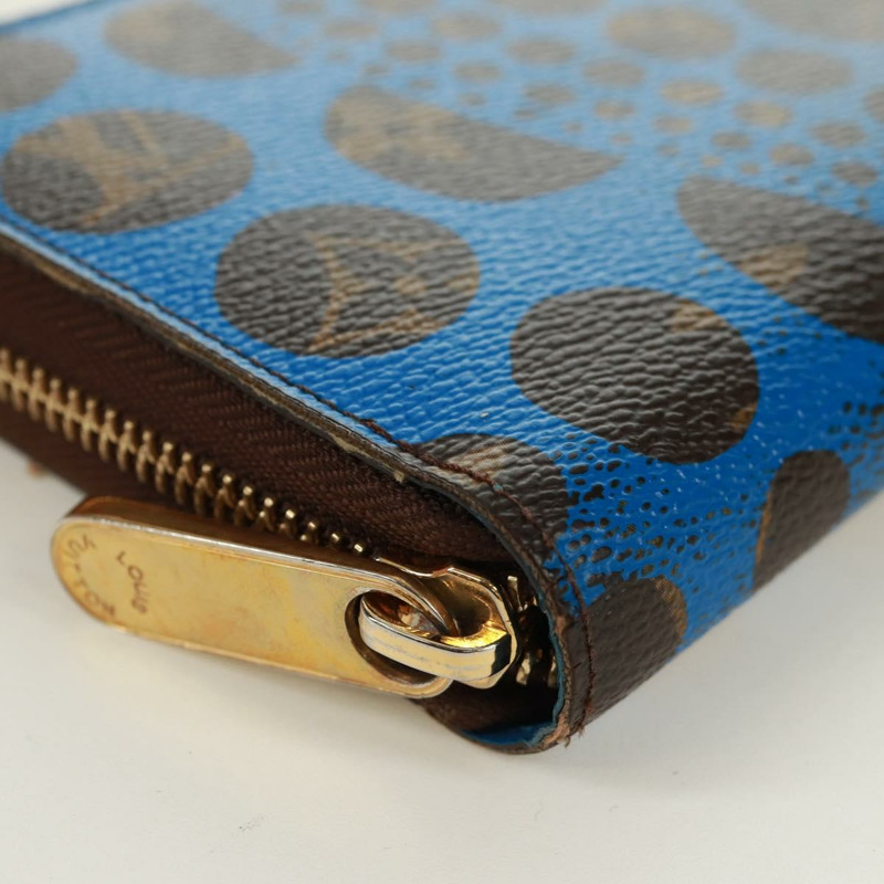 【日本直送】路易威登 Monogram Yayoi Kusama Zippy 長版皮夾 藍色 M60448 正品 170907V-13
