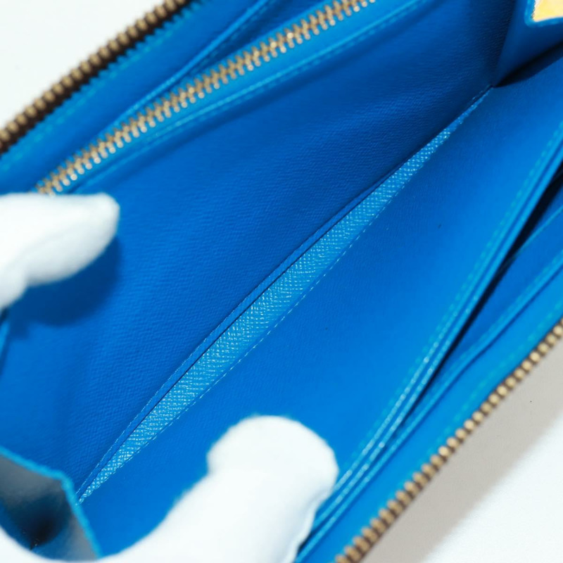 【日本直送】路易威登 Monogram Yayoi Kusama Zippy 長版皮夾 藍色 M60448 正品 170907V-20